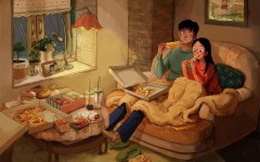 «Так выглядит любовь»: художница изобразила романтические ситуации, которые переживают все влюблённые пары