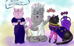 «Позволить миру увидеть себя»: история в картинках о коте-путешественнике и его домочадцах