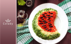 «Новогодний арбуз» — очень вкусный салат, который станет главным блюдом вашего праздничного стола