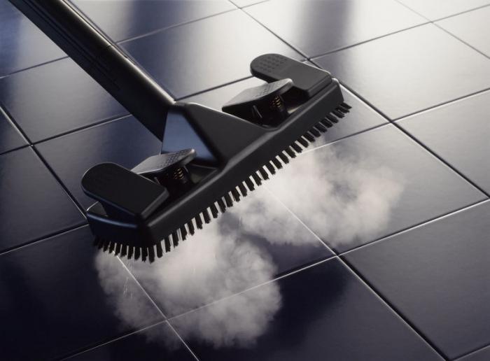 Steam electric brush for cleaning