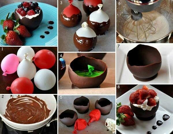 Chocolate bowls