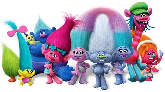 Cartoon Trolls - in souvenirs from Pyaterochka