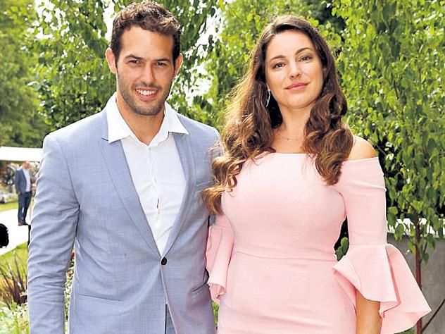 Kelly Brook with partner