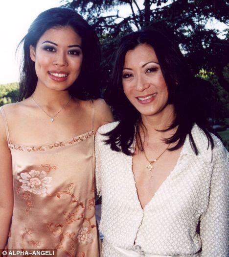 Vanessa Mae with her mother