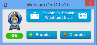 Webcam On / Off