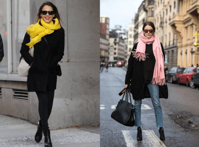 Accessories for a classic black coat5