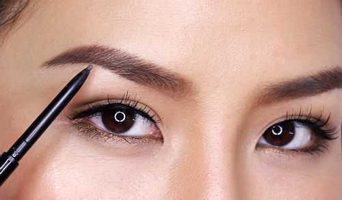 how to make up eyebrows at home