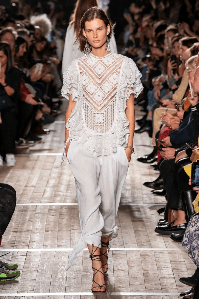 Clothing with lace