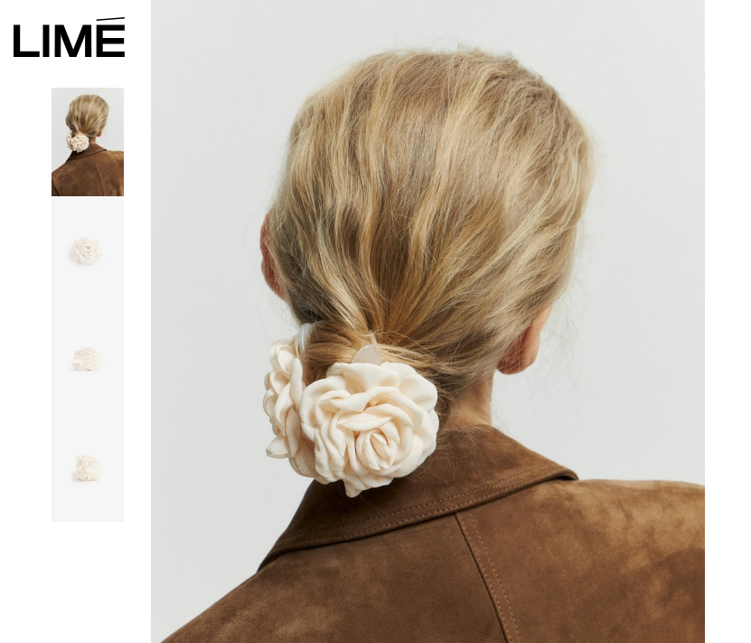 цветок в волосы Lime